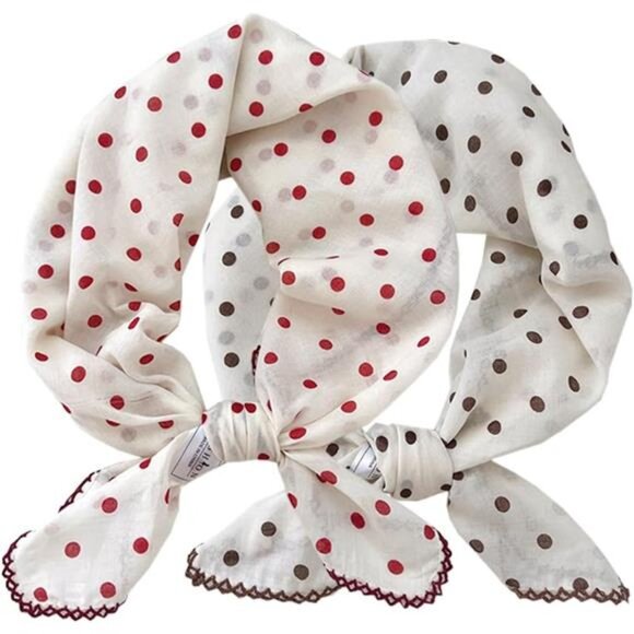 Accessories - 2 Pack Large Cotton Bandana Headband Css007 - Polka Dot